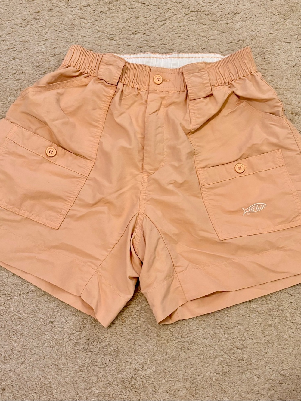 AFTCO Peach Cargo Shorts for Men